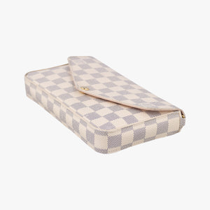 Secondhand Louis Vuitton Pochette FeLICIE AZUR Damier Canvas N63106 shoulderbag | stylenewstar