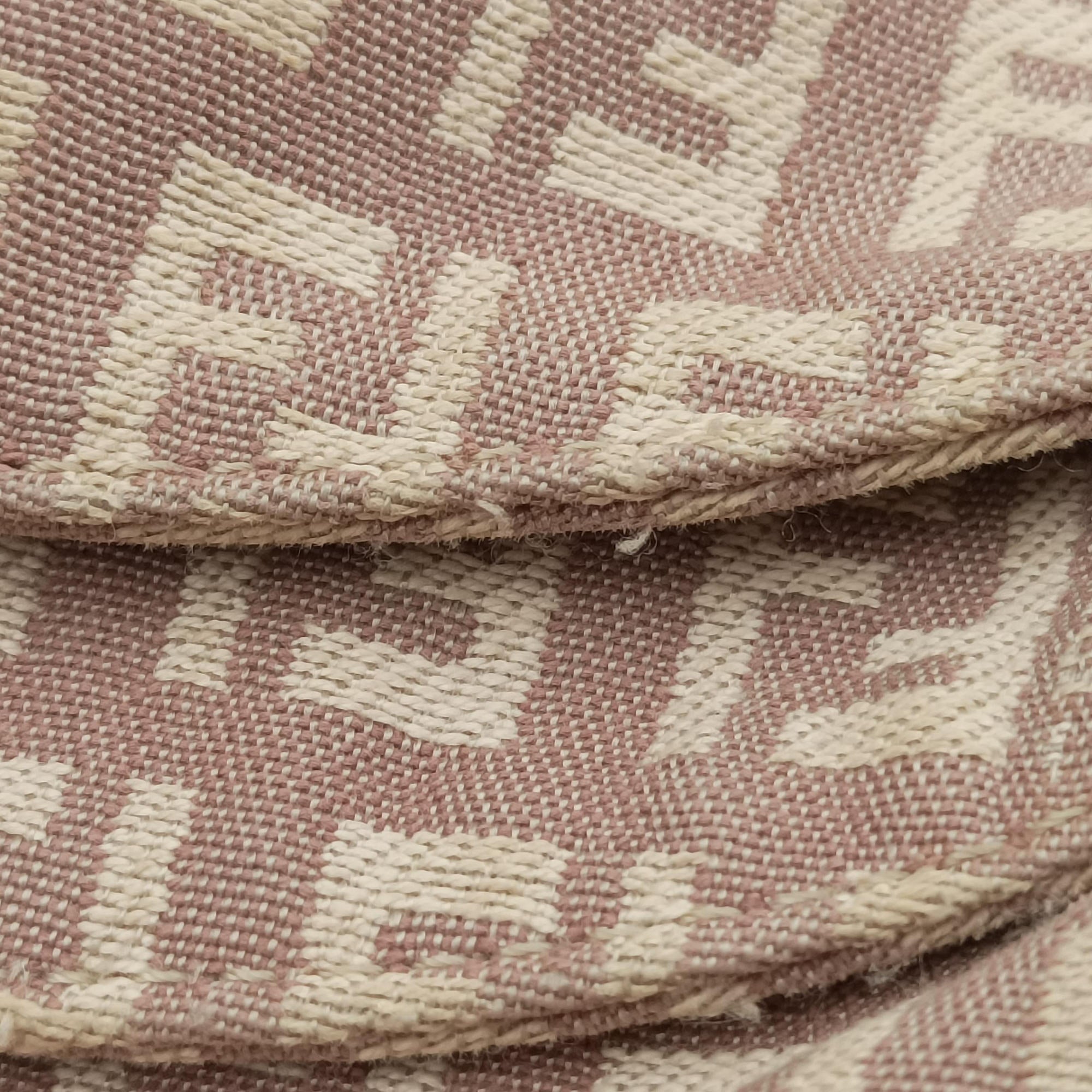 Pre-owned Fendi Zucchino Baguette Pink canvas 8BR003 handbag | stylenewstar