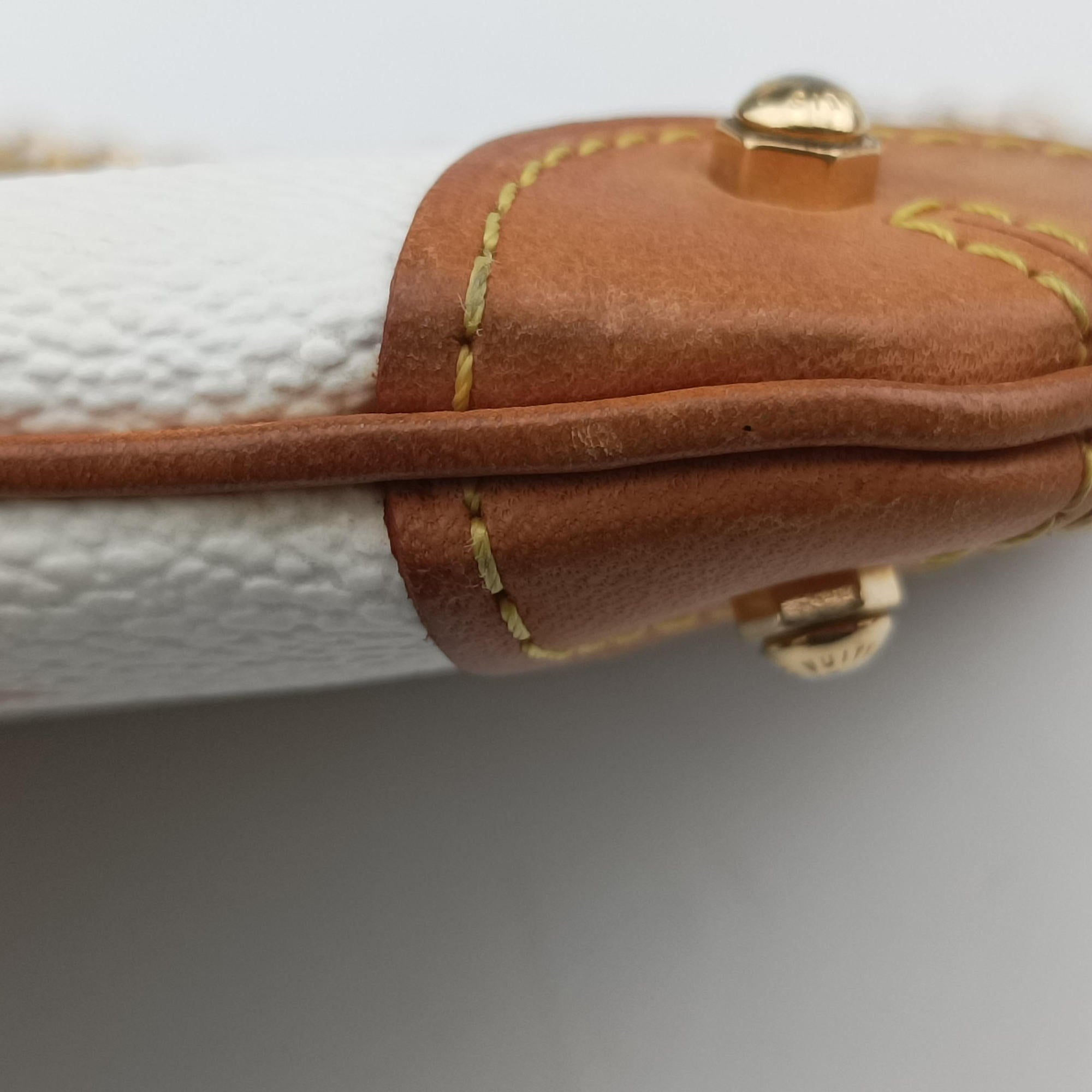 Pre-owned Louis Vuitton Pochette Mira MM Pouch white Monogram Multicolor M60096 handbag | stylenewstar