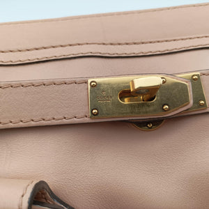 Pre-owned Gucci Medium Handmade Top Beige leather 263945 handbag | stylenewstar