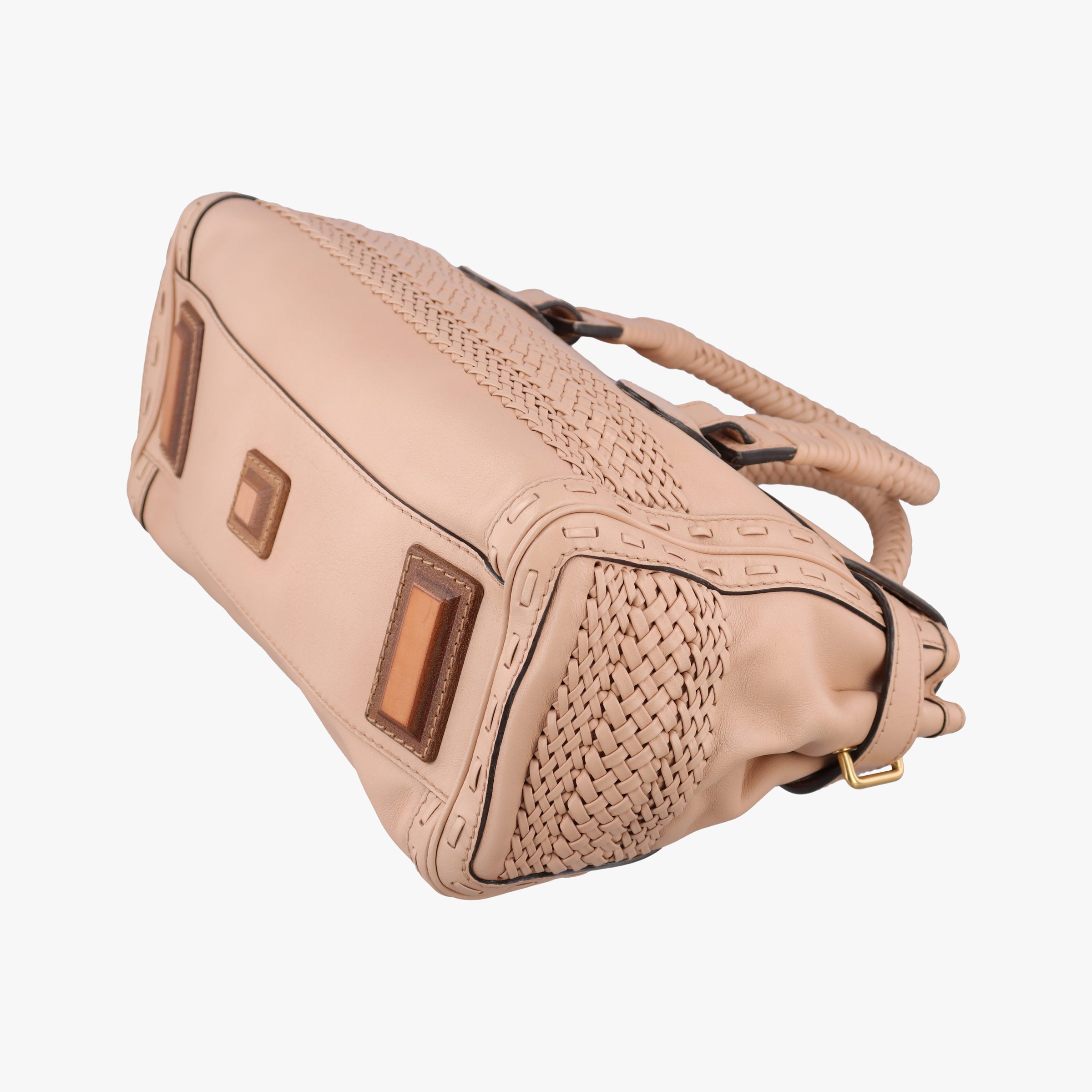 Pre-owned Gucci Medium Handmade Top Beige leather 263945 handbag | stylenewstar