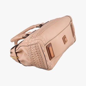 Pre-owned Gucci Medium Handmade Top Beige leather 263945 handbag | stylenewstar