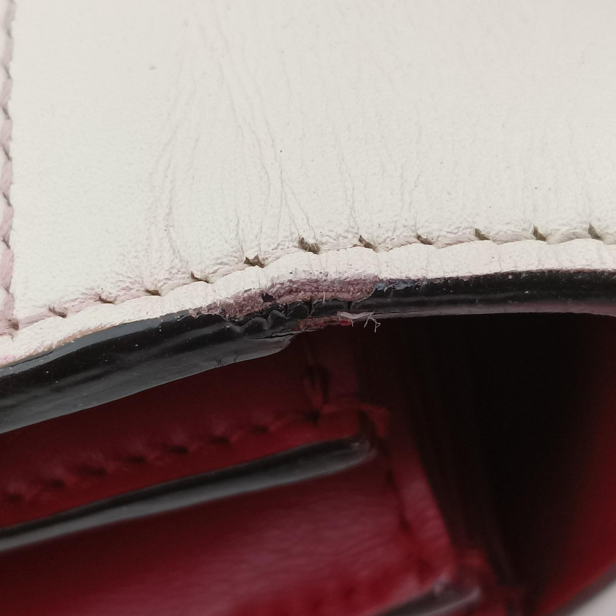 Pre-owned Gucci Queen Margaret White×Red×Blue×Pink Leather 476541 shoulderbag | stylenewstar