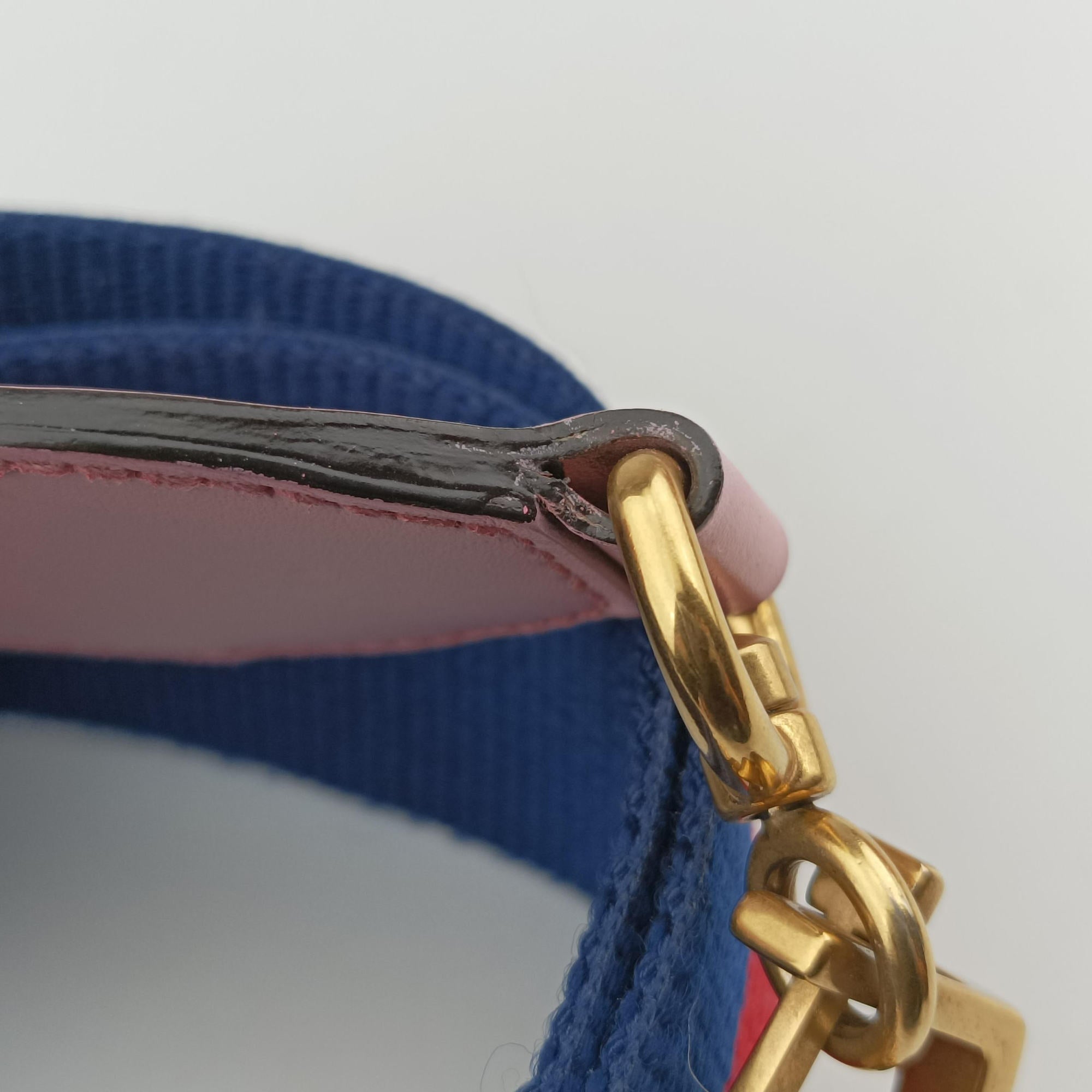 Pre-owned Gucci Queen Margaret White×Red×Blue×Pink Leather 476541 shoulderbag | stylenewstar