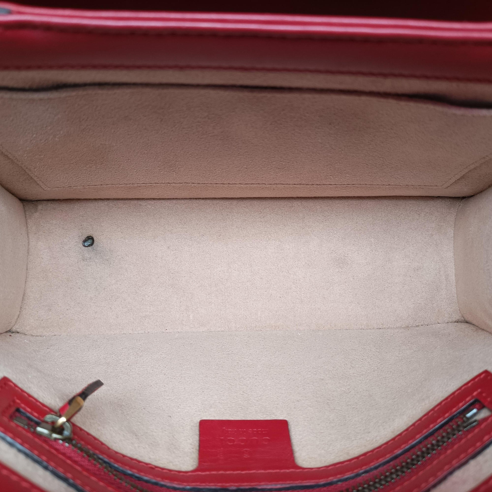 Pre-owned Gucci Queen Margaret White×Red×Blue×Pink Leather 476541 shoulderbag | stylenewstar
