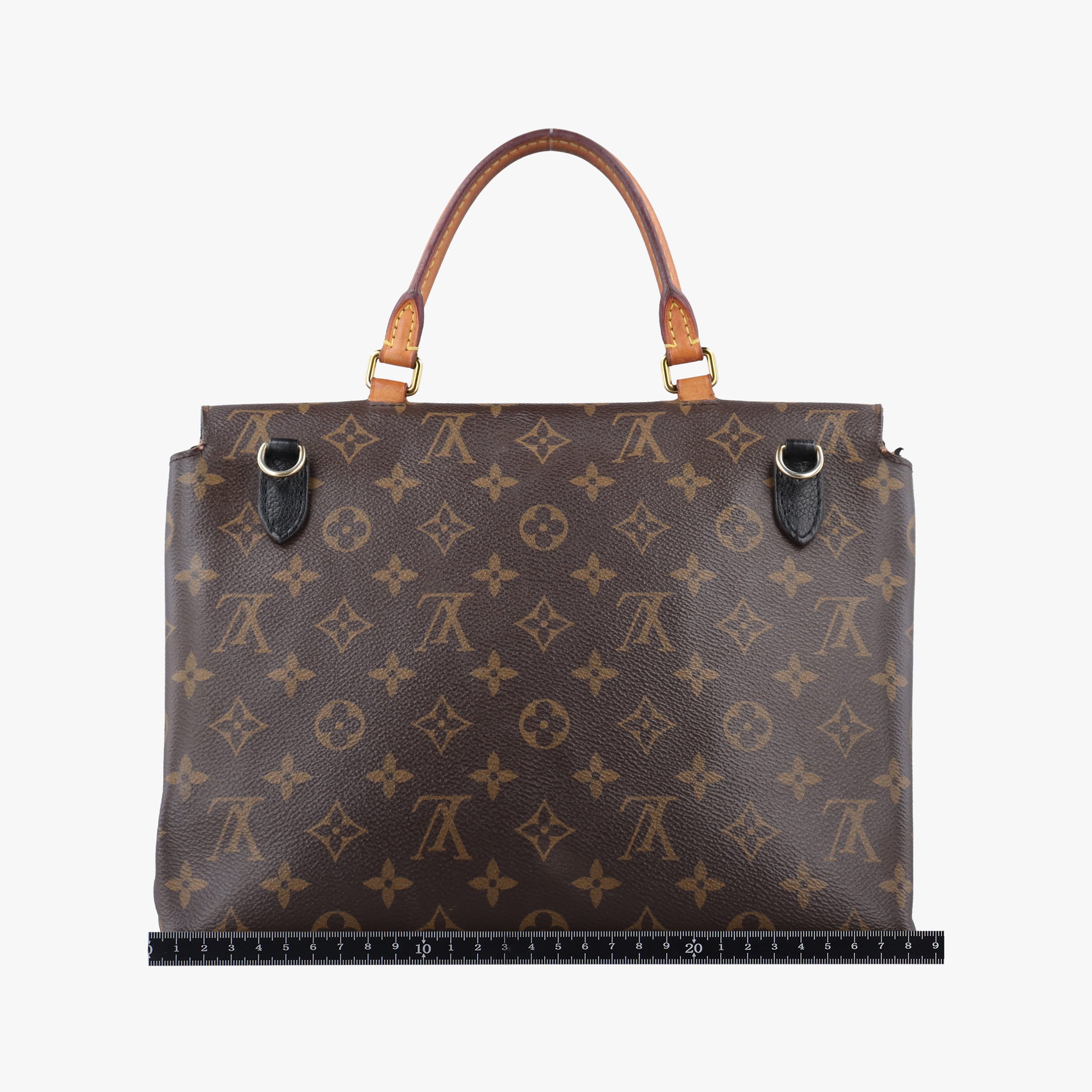 Vintage Louis Vuitton MARIGNAN brown×black Monogram Canvas×calf leather M44259 shoulderbag | stylenewstar