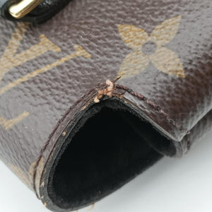Vintage Louis Vuitton MARIGNAN brown×black Monogram Canvas×calf leather M44259 shoulderbag | stylenewstar