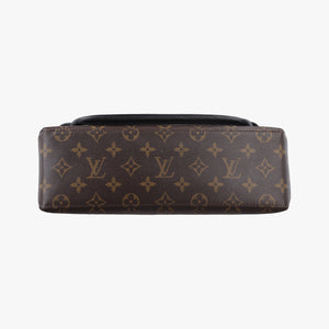 Vintage Louis Vuitton MARIGNAN brown×black Monogram Canvas×calf leather M44259 shoulderbag | stylenewstar