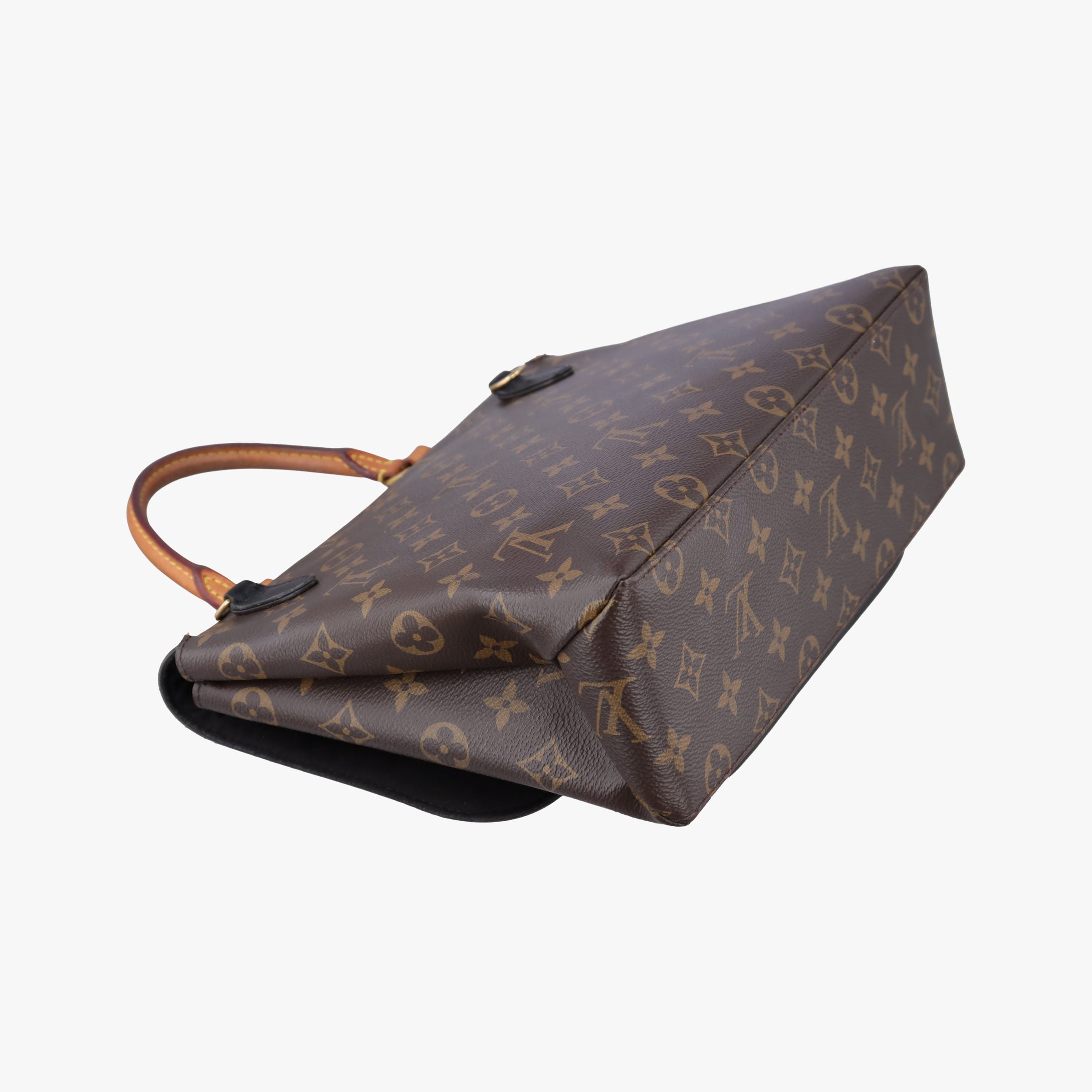 Vintage Louis Vuitton MARIGNAN brown×black Monogram Canvas×calf leather M44259 shoulderbag | stylenewstar