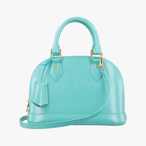 Vintage Louis Vuitton Alma BB Blue Lagon Vernis M91696 shoulderbag | stylenewstar