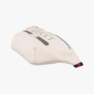Secondhand Gucci Print White Leather 530412 bum bag/waist bag | stylenewstar