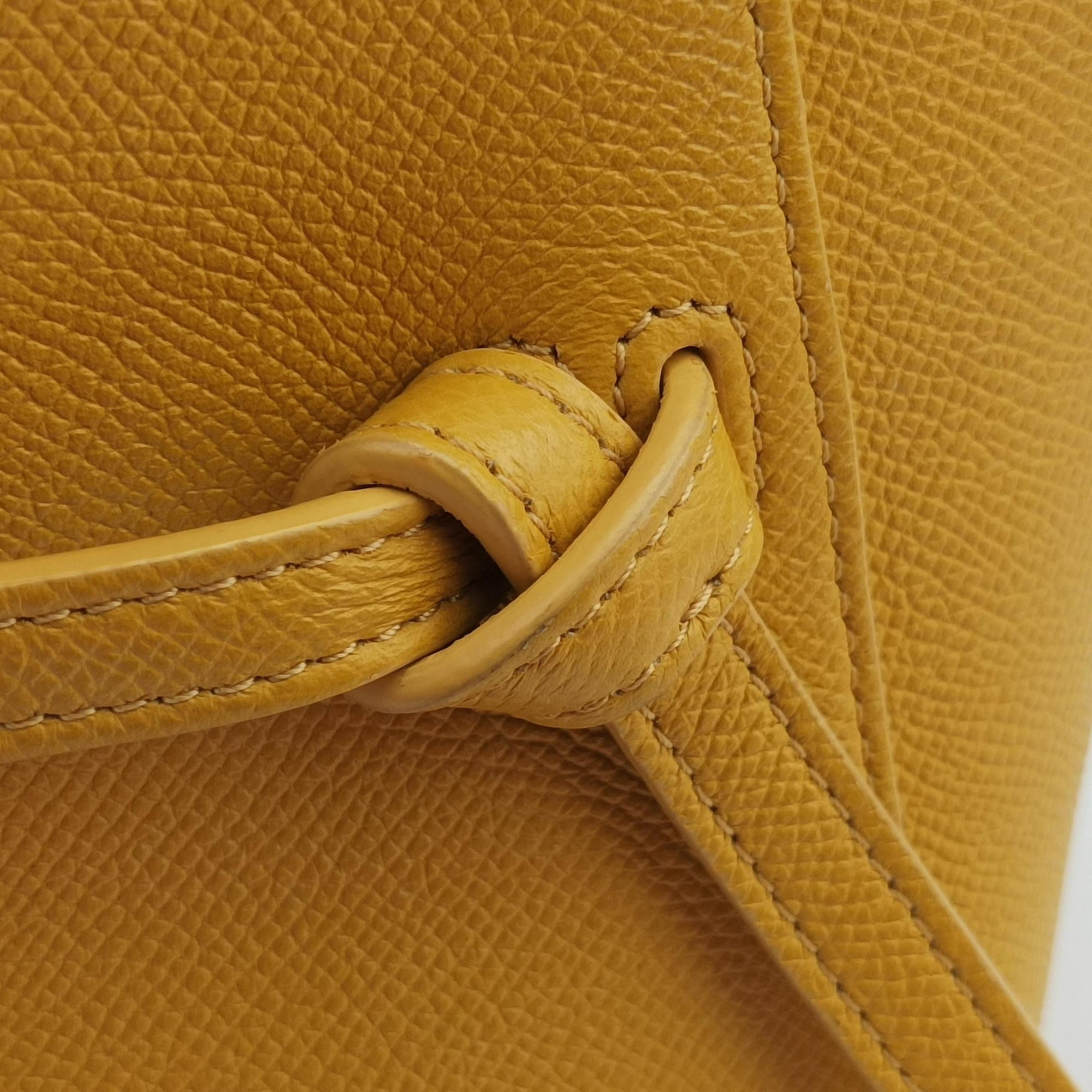Vintage Celine Belt NANO Yellow Leather  shoulderbag | stylenewstar