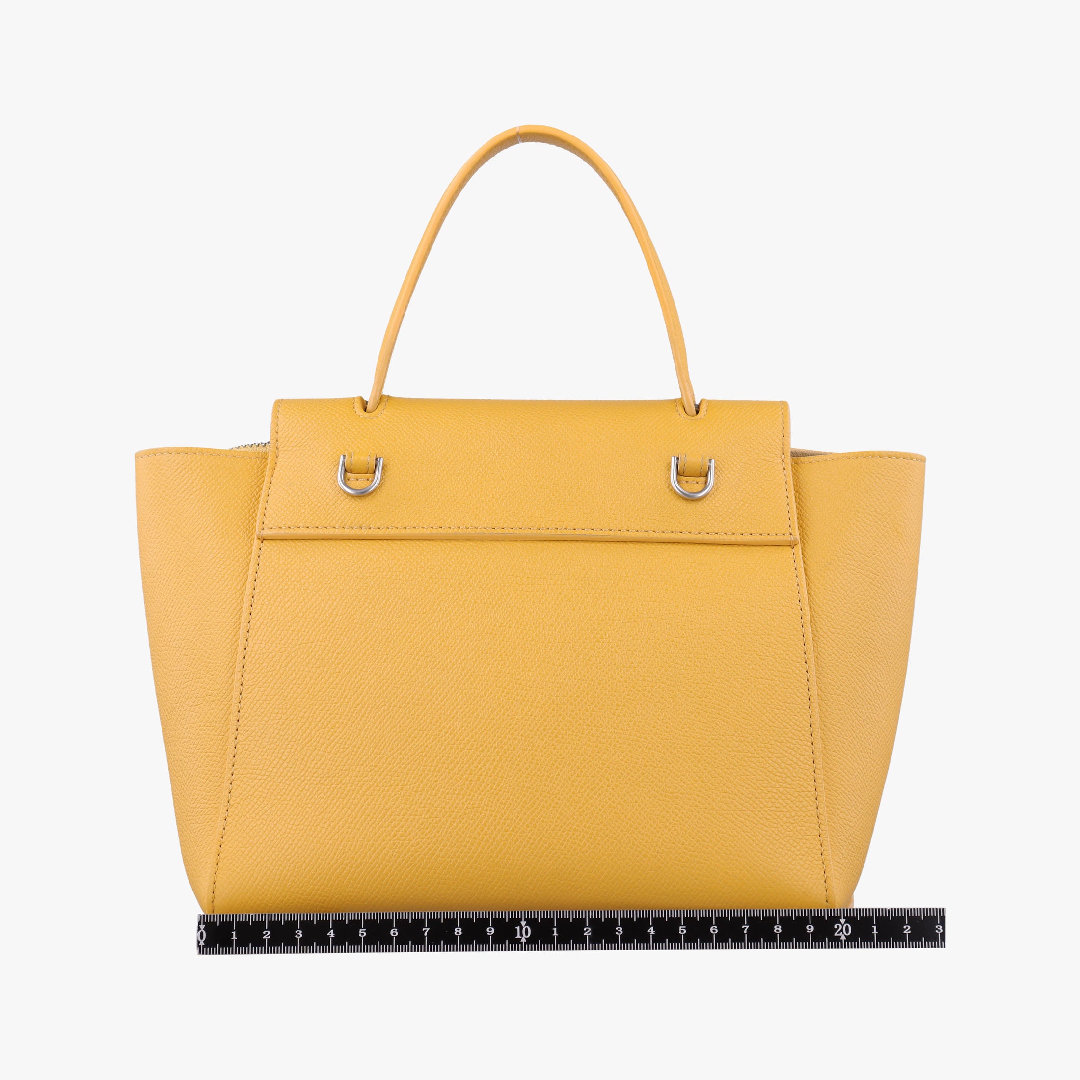 Vintage Celine Belt NANO Yellow Leather  shoulderbag | stylenewstar