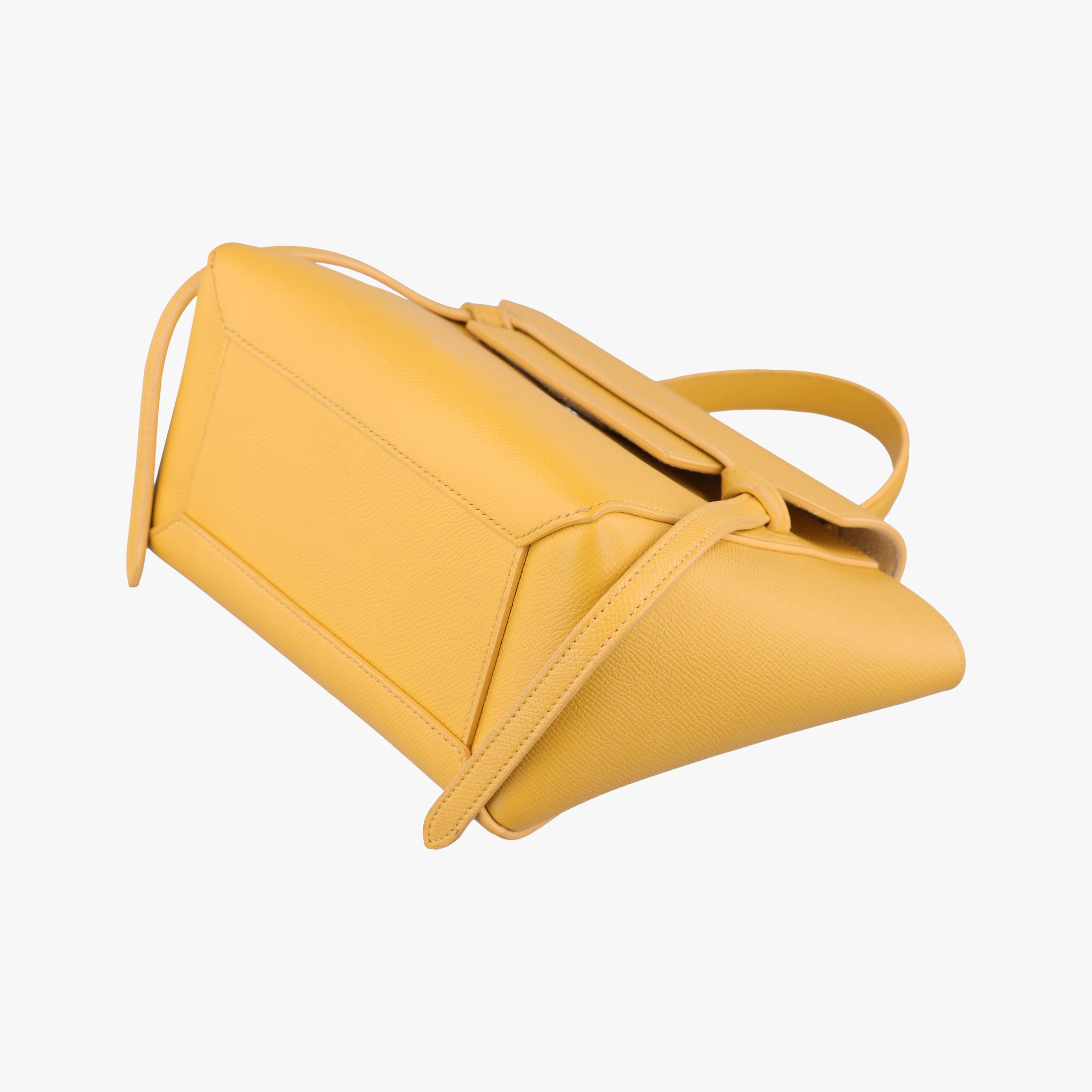 Vintage Celine Belt NANO Yellow Leather  shoulderbag | stylenewstar