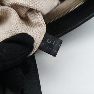Pre-owned Gucci GG Canvas Web Sherry Line Tote Black Leather×Canvas 308928 handbag | stylenewstar
