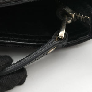 Pre-owned Gucci GG Canvas Web Sherry Line Tote Black Leather×Canvas 308928 handbag | stylenewstar