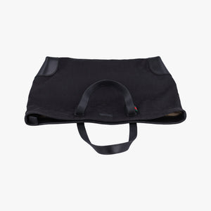 Pre-owned Gucci GG Canvas Web Sherry Line Tote Black Leather×Canvas 308928 handbag | stylenewstar
