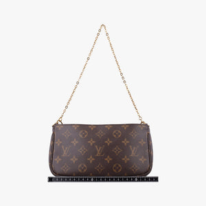 Pre-owned Louis Vuitton Multi Pochette Accessoir brown×khaki Monogram Canvas M44813 shoulderbag | stylenewstar