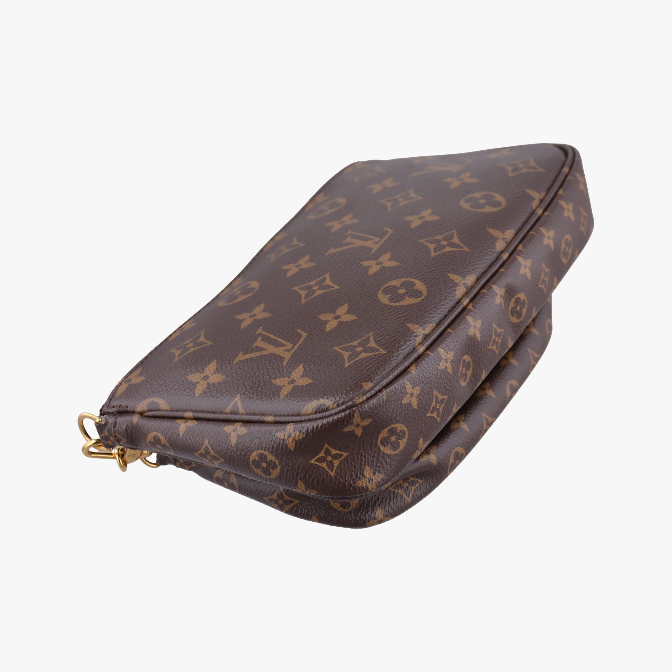 Pre-owned Louis Vuitton Multi Pochette Accessoir brown×khaki Monogram Canvas M44813 shoulderbag | stylenewstar