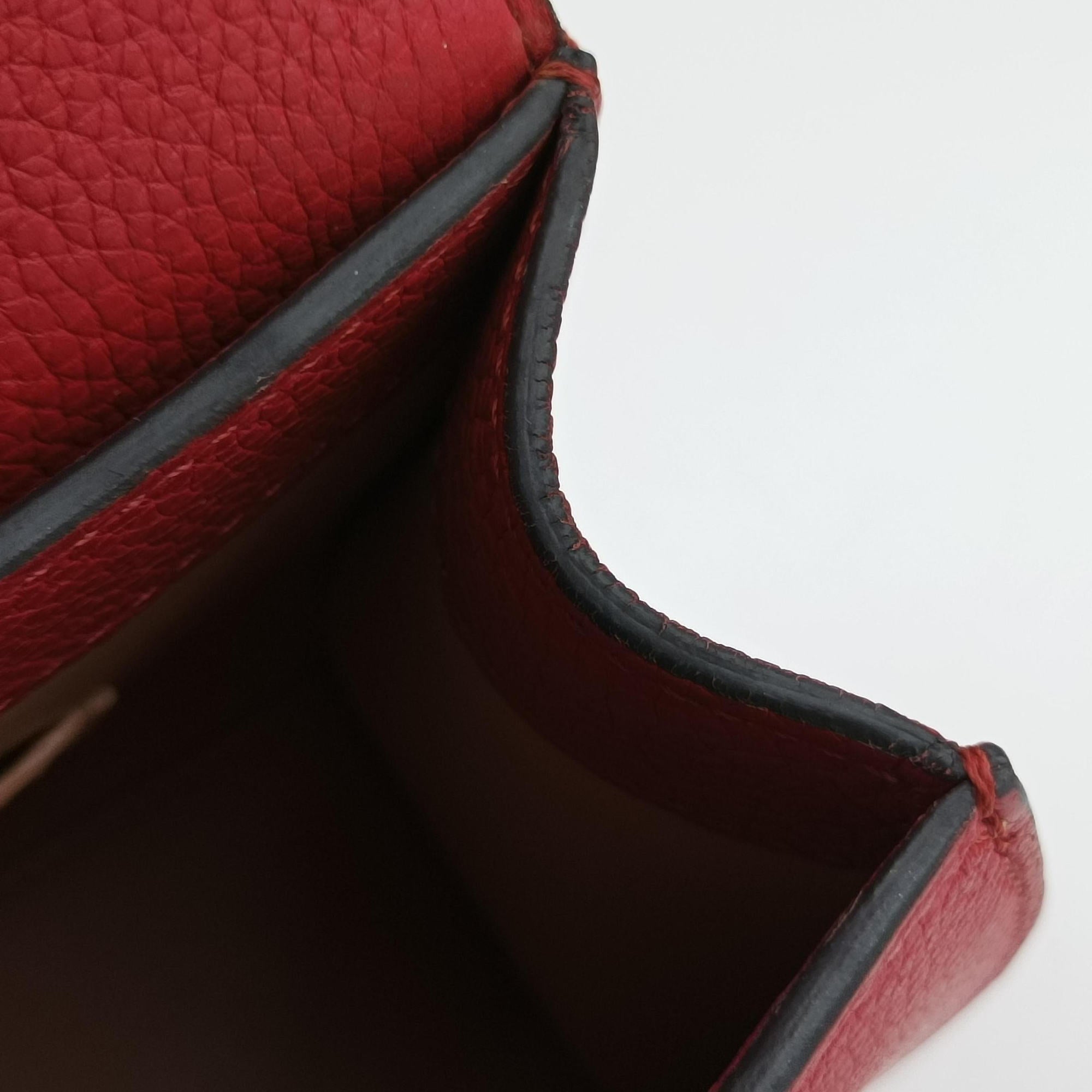 Pre-owned Moynat Legenne PM Red leather  shoulderbag | stylenewstar