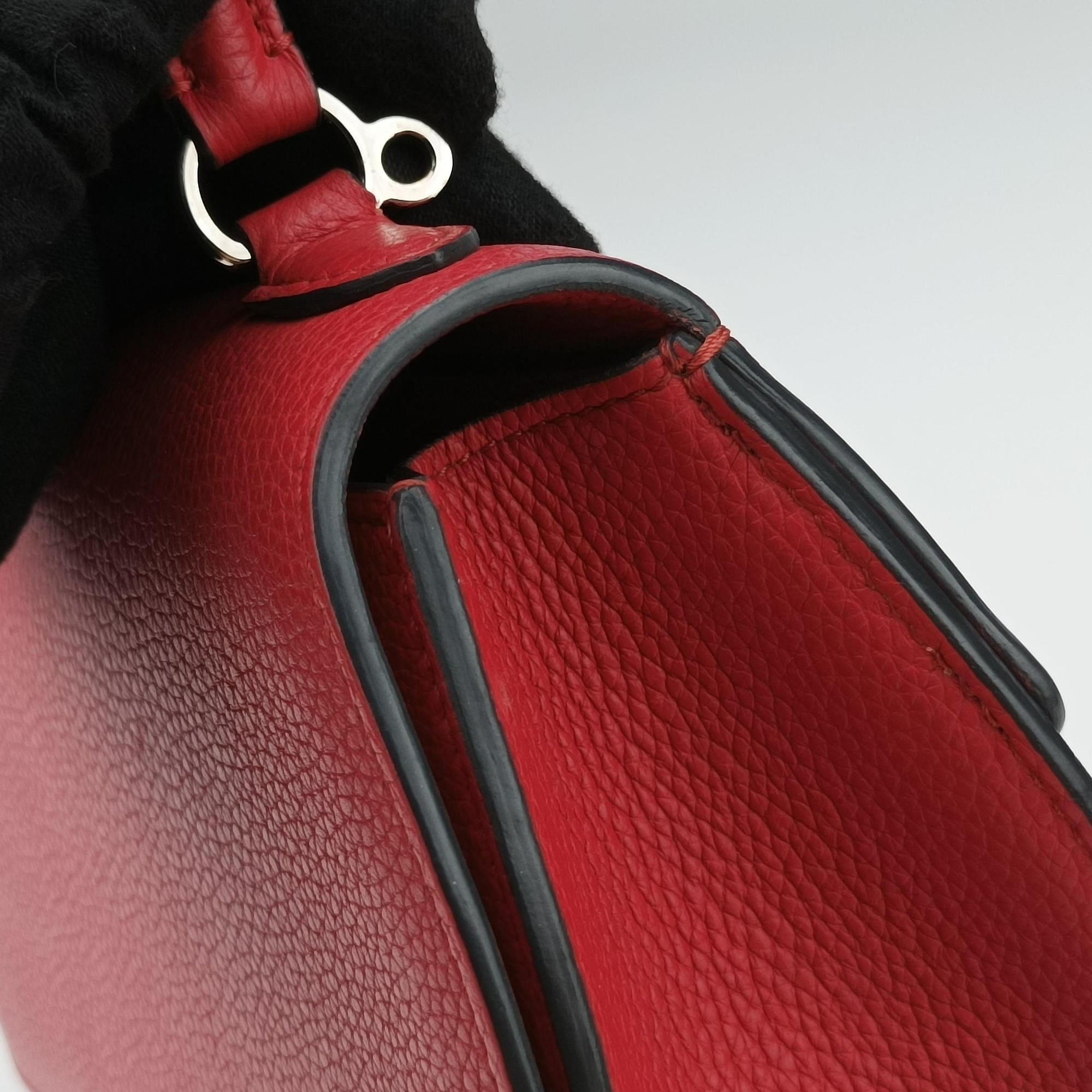 Pre-owned Moynat Legenne PM Red leather  shoulderbag | stylenewstar