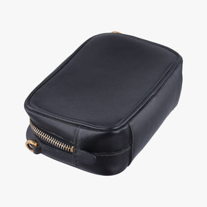 Pre-owned Prada Ribbon Mini Pochette Black SAFFIANO Leather 1NF674 shoulderbag | stylenewstar