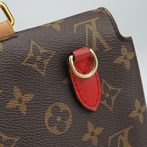 Pre-owned Louis Vuitton MARIGNAN Brown×COQUELICOT Monogram Canvas×calf leather M44286 shoulderbag | stylenewstar