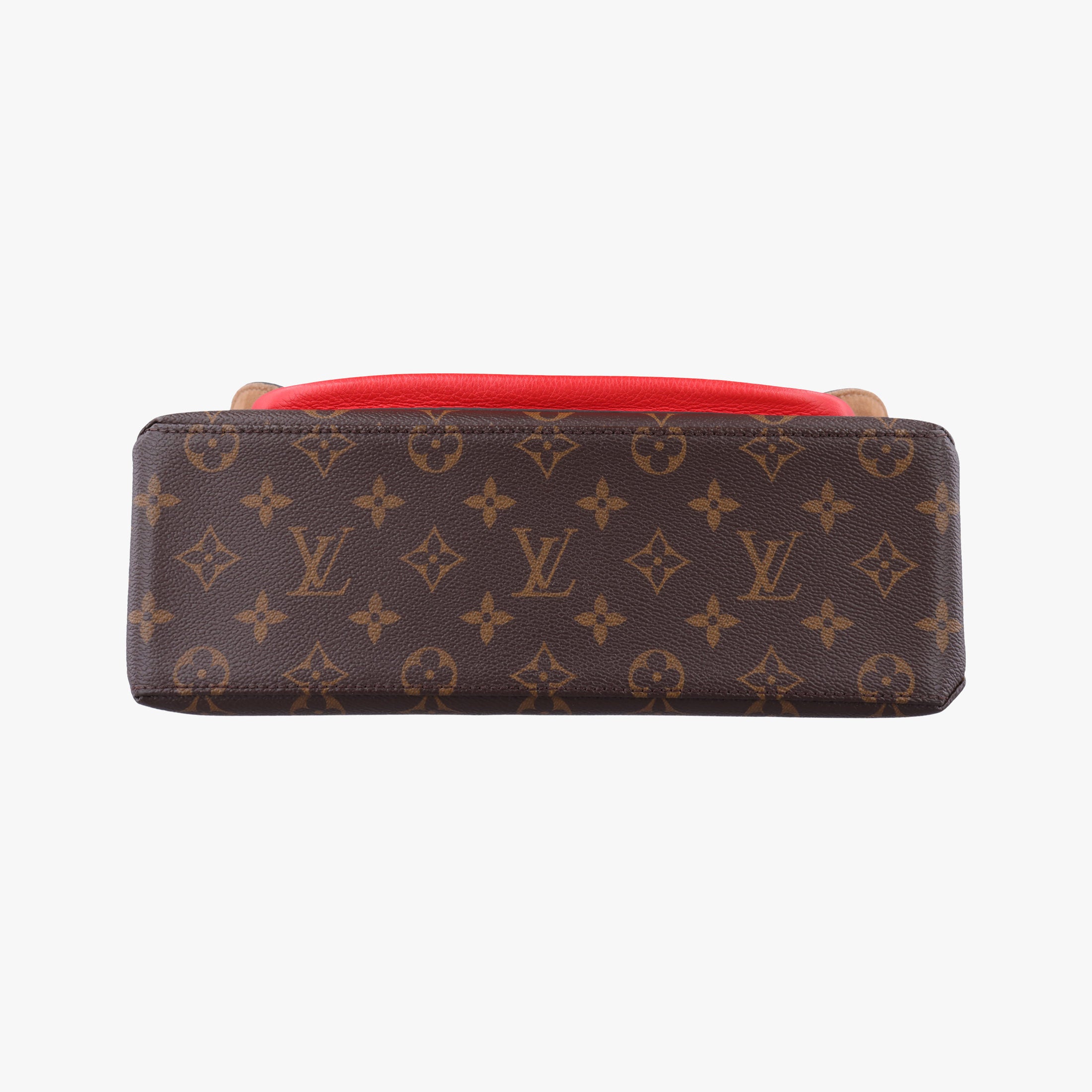 Pre-owned Louis Vuitton MARIGNAN Brown×COQUELICOT Monogram Canvas×calf leather M44286 shoulderbag | stylenewstar