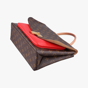Pre-owned Louis Vuitton MARIGNAN Brown×COQUELICOT Monogram Canvas×calf leather M44286 shoulderbag | stylenewstar