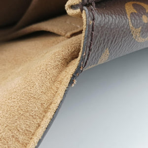 Pre-owned Louis Vuitton MARIGNAN Brown×COQUELICOT Monogram Canvas×calf leather M44544 shoulderbag | stylenewstar