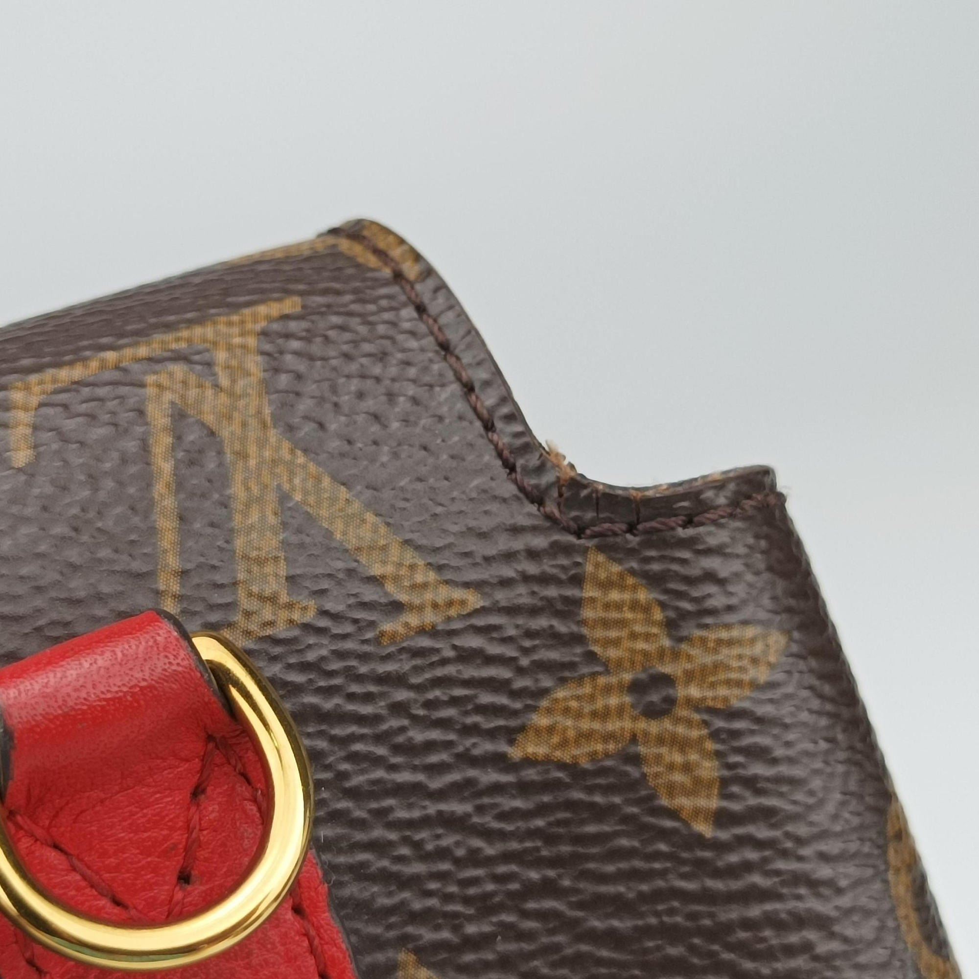 Pre-owned Louis Vuitton MARIGNAN Brown×COQUELICOT Monogram Canvas×calf leather M44544 shoulderbag | stylenewstar