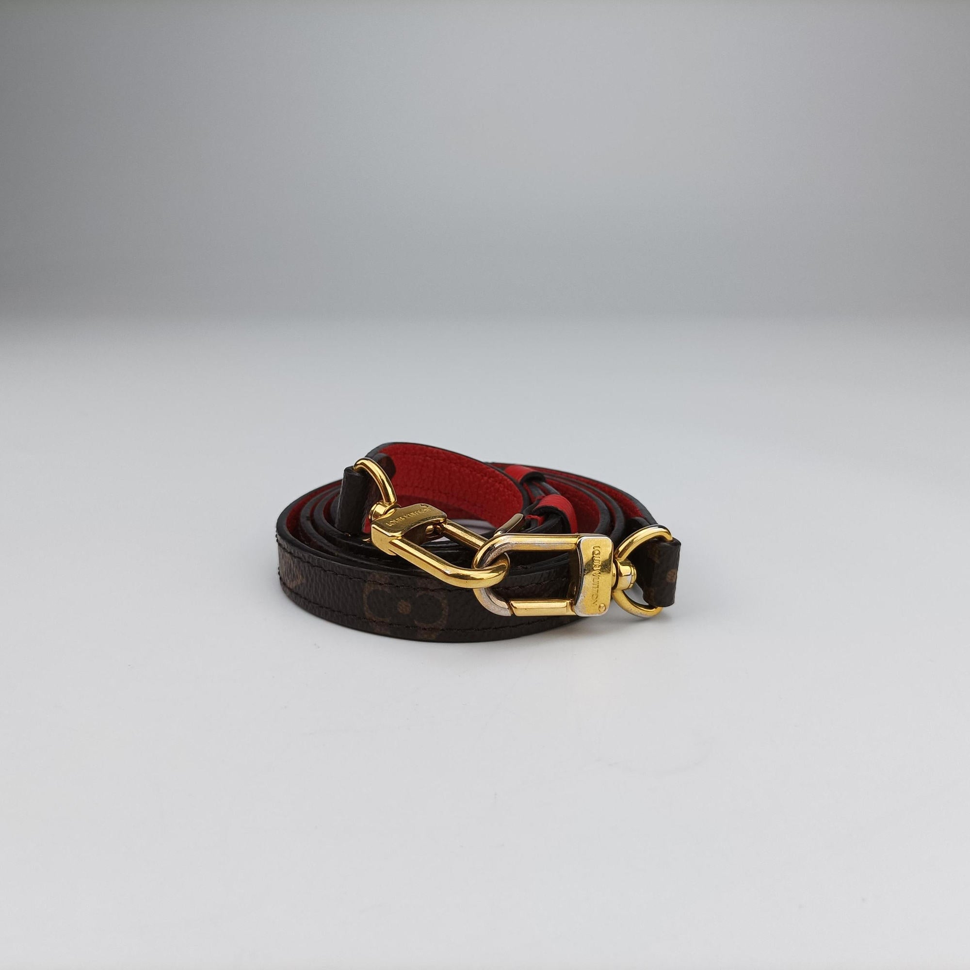 Pre-owned Louis Vuitton MARIGNAN Brown×COQUELICOT Monogram Canvas×calf leather M44544 shoulderbag | stylenewstar
