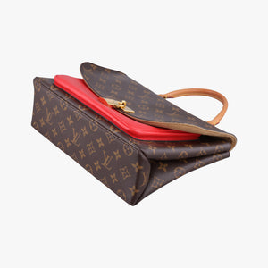 Pre-owned Louis Vuitton MARIGNAN Brown×COQUELICOT Monogram Canvas×calf leather M44544 shoulderbag | stylenewstar