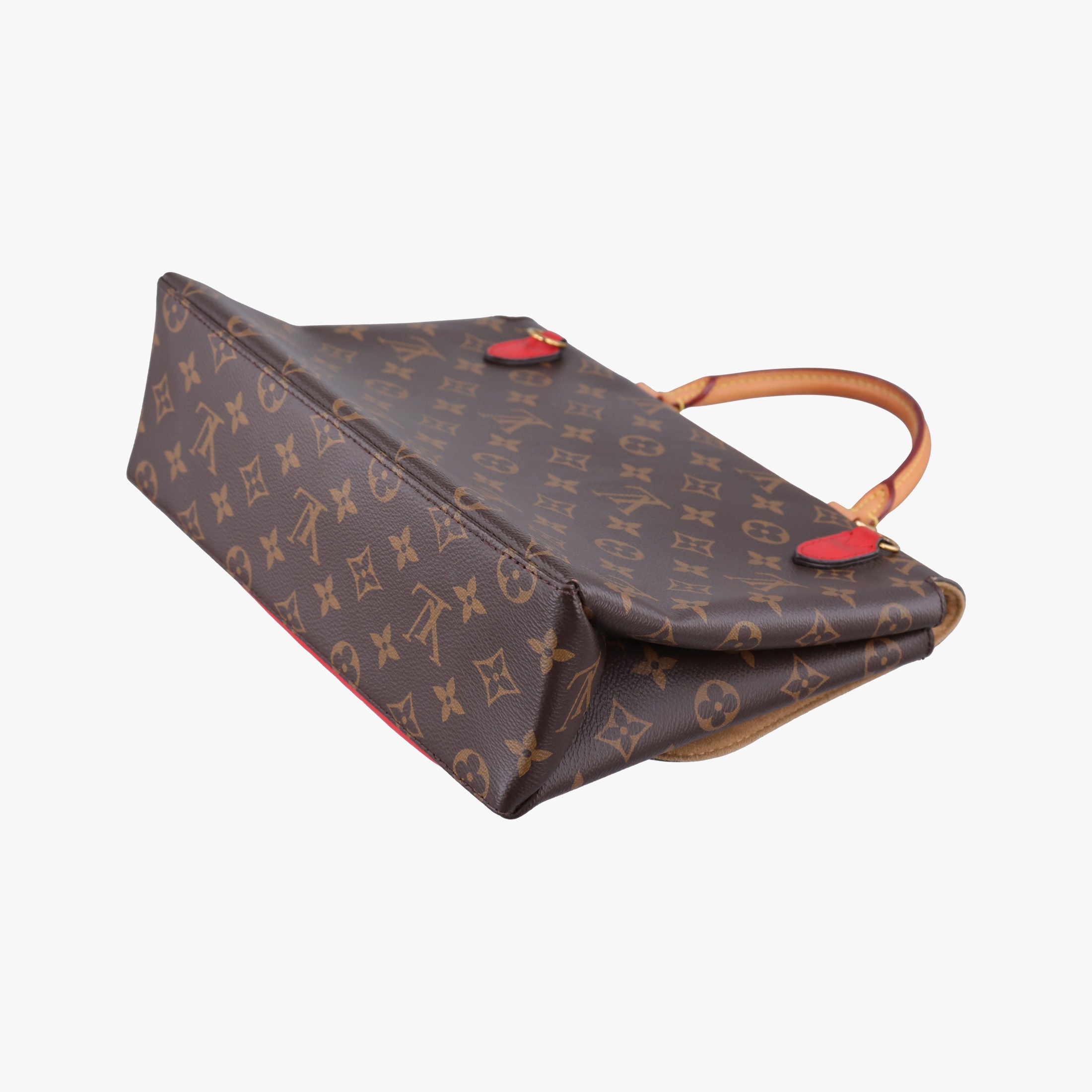 Pre-owned Louis Vuitton MARIGNAN Brown×COQUELICOT Monogram Canvas×calf leather M44544 shoulderbag | stylenewstar