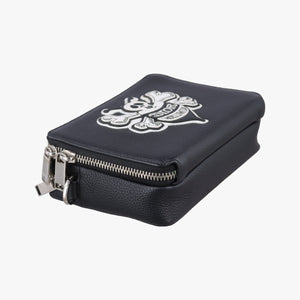 Pre-owned Christian Dior Shawn Stussy collaboration Black Leather  shoulderbag | stylenewstar