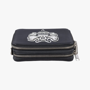 Pre-owned Christian Dior Shawn Stussy collaboration Black Leather  shoulderbag | stylenewstar