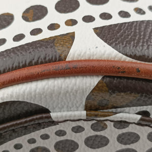 Secondhand Louis Vuitton Papillon GM White × Brown Monogram Pumpkin Dots M40687 shoulderbag | stylenewstar