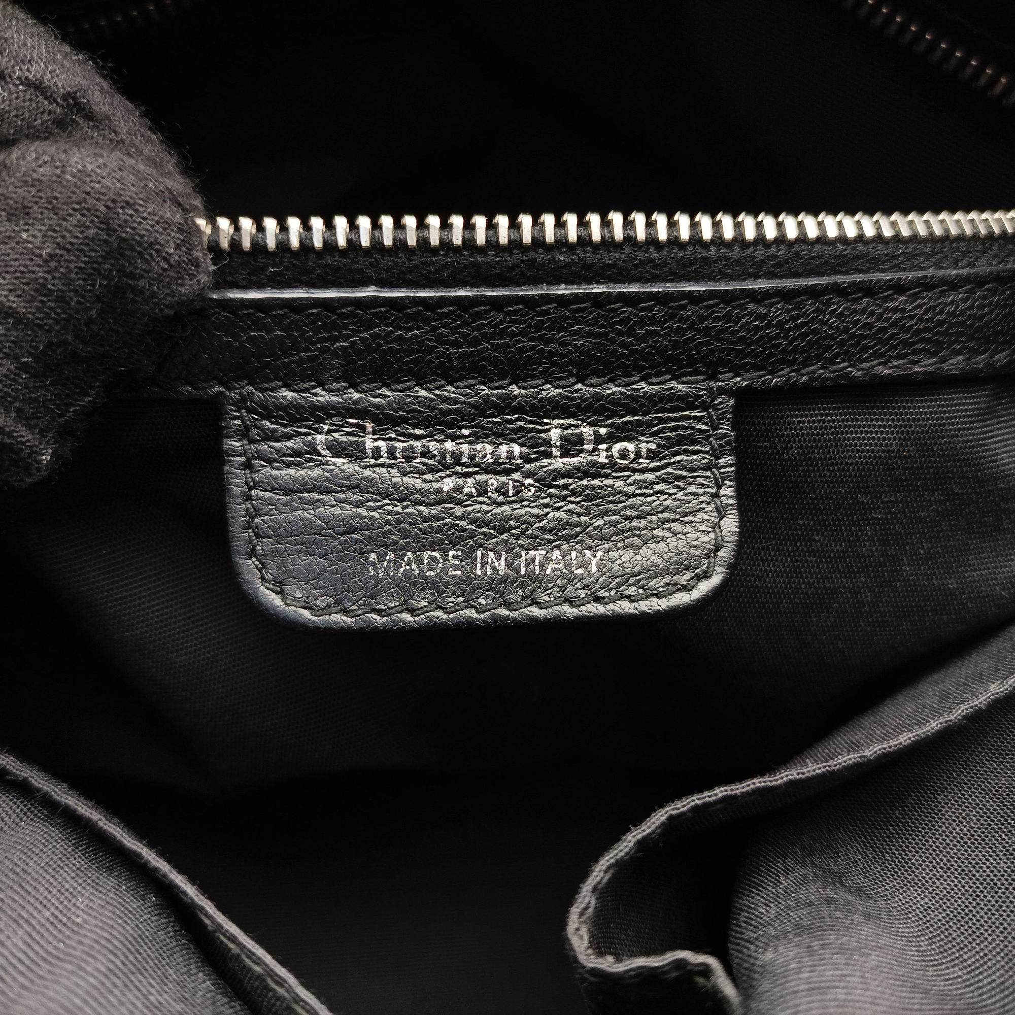 Vintage Christian Dior granville Black lambskin  handbag | stylenewstar