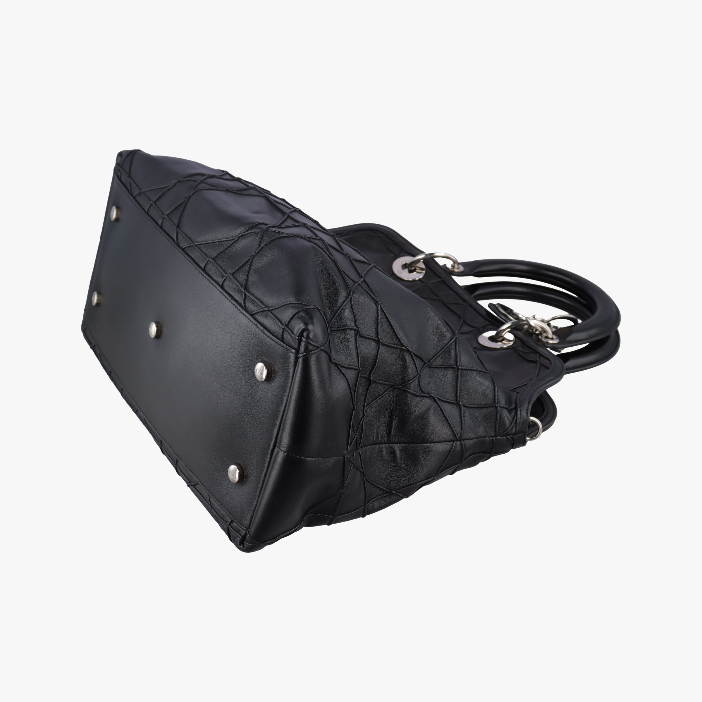Vintage Christian Dior granville Black lambskin  handbag | stylenewstar