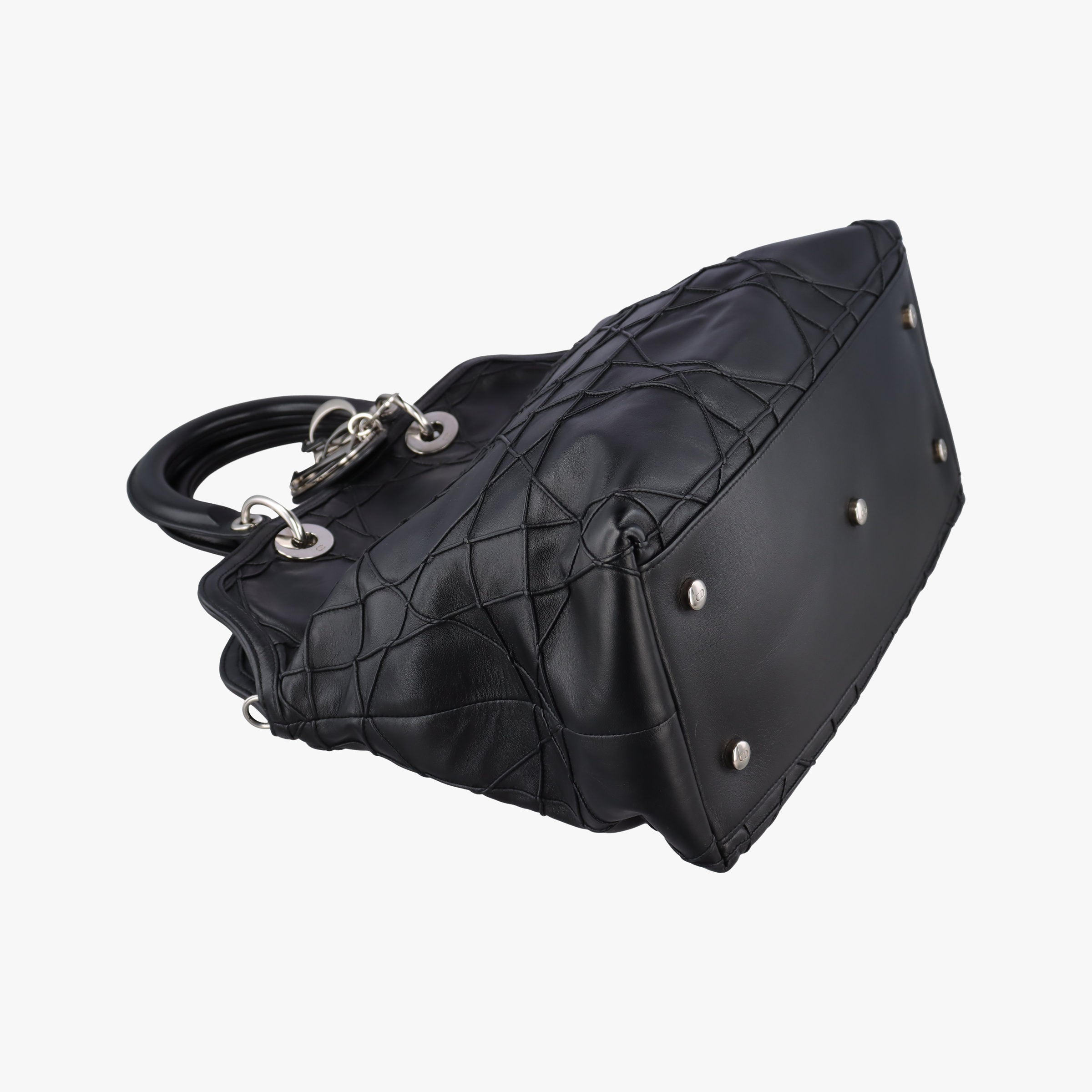 Vintage Christian Dior granville Black lambskin  handbag | stylenewstar