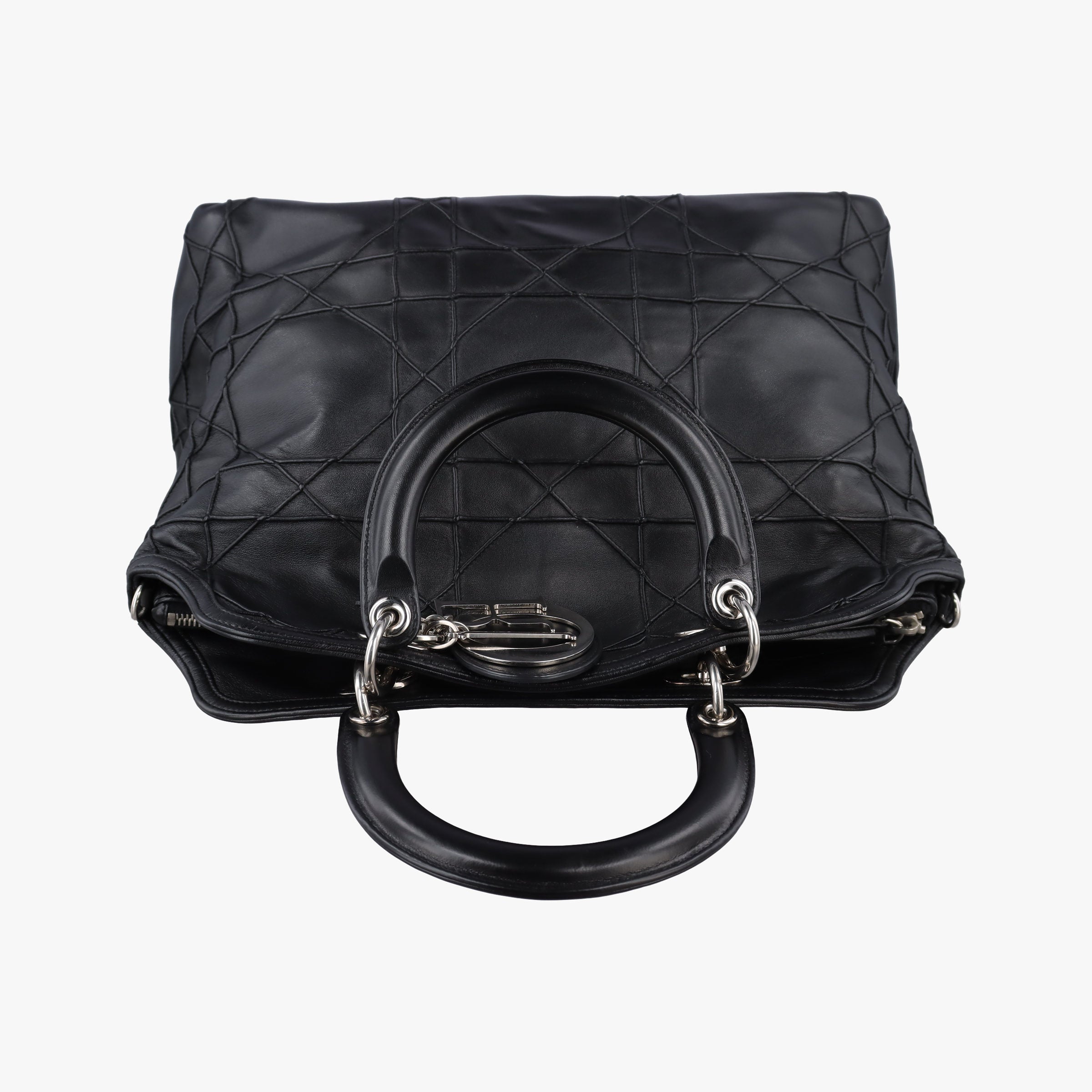 Vintage Christian Dior granville Black lambskin  handbag | stylenewstar