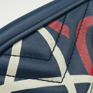 Vintage Gucci GG Marmont Navy×Multicolour Leather 447632 shoulderbag | stylenewstar