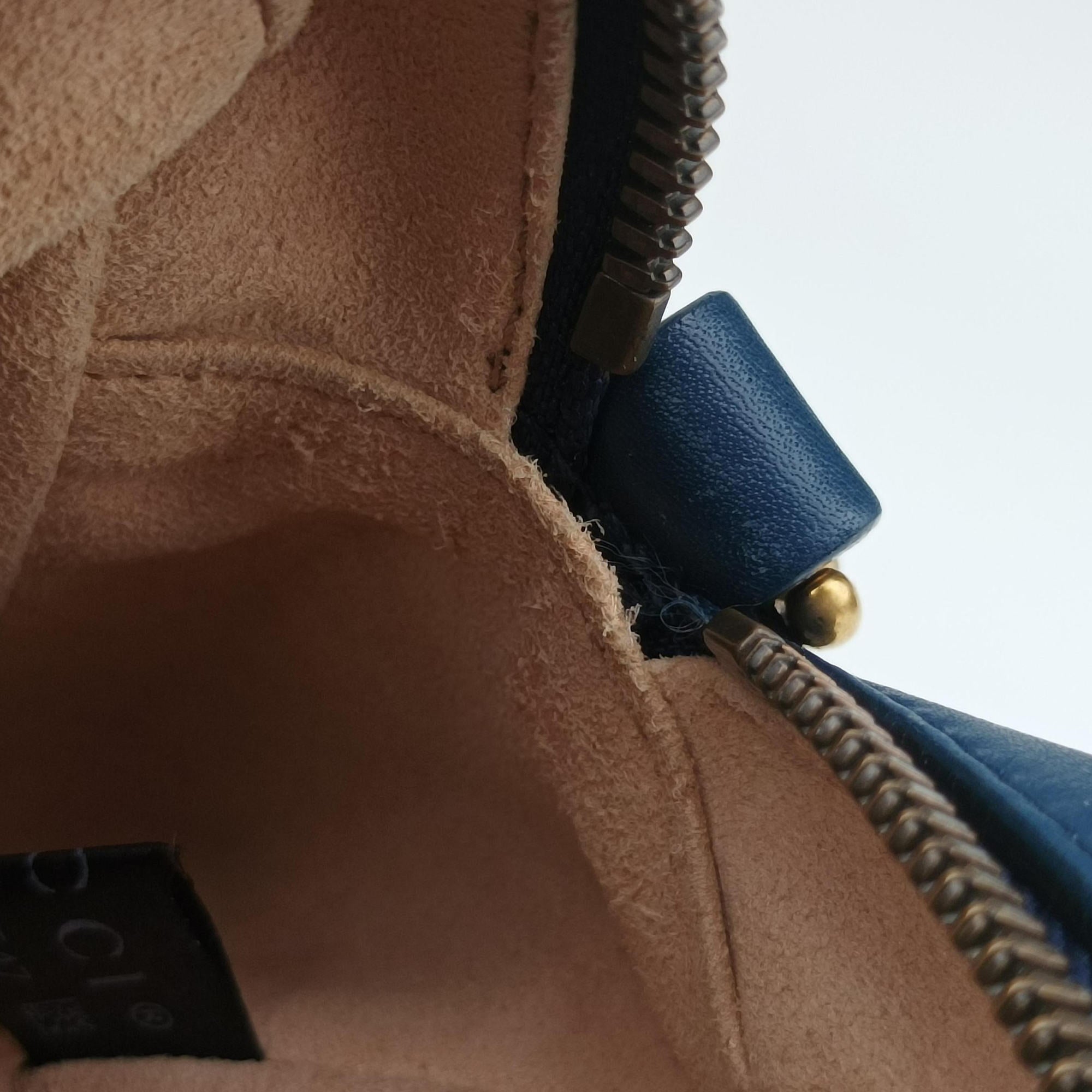 Vintage Gucci GG Marmont Navy×Multicolour Leather 447632 shoulderbag | stylenewstar