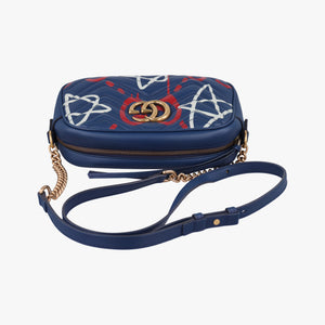 Vintage Gucci GG Marmont Navy×Multicolour Leather 447632 shoulderbag | stylenewstar