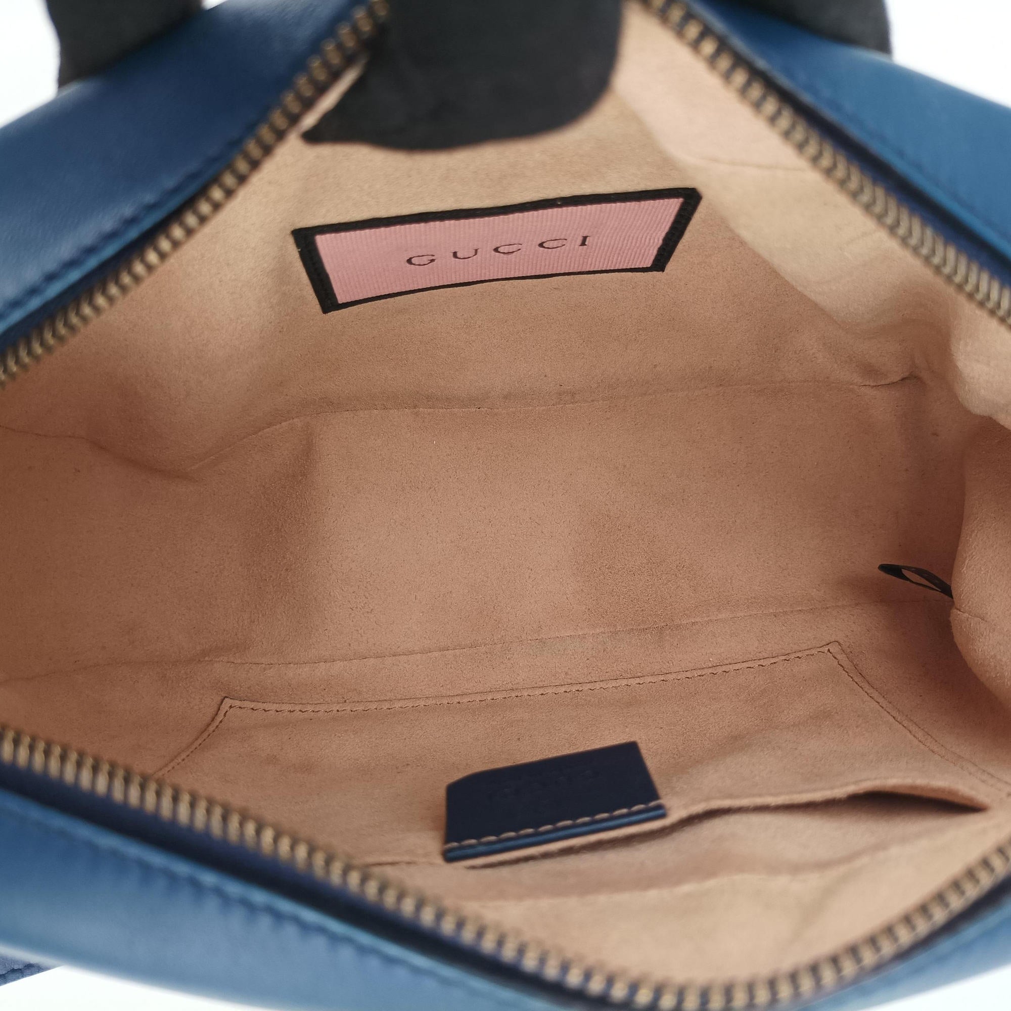 Vintage Gucci GG Marmont Navy×Multicolour Leather 447632 shoulderbag | stylenewstar