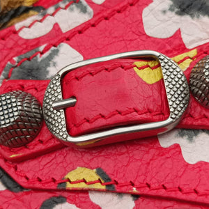 Pre-owned Balenciaga Le Cagole Red × Multicolor lambskin  shoulderbag | stylenewstar