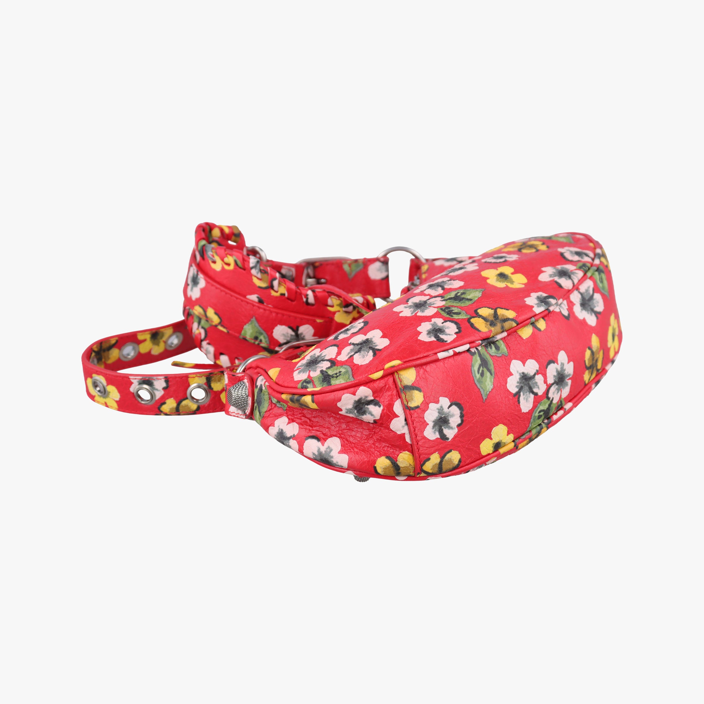Pre-owned Balenciaga Le Cagole Red × Multicolor lambskin  shoulderbag | stylenewstar