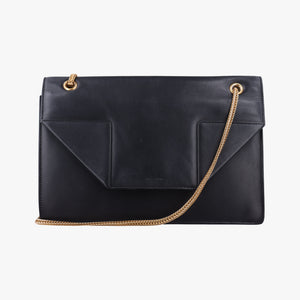 Pre-owned Yves Saint Laurent BETTY Black Leather 314515 shoulderbag | stylenewstar