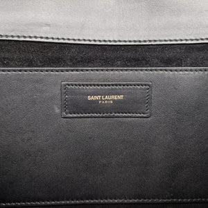 Pre-owned Yves Saint Laurent BETTY Black Leather 314515 shoulderbag | stylenewstar