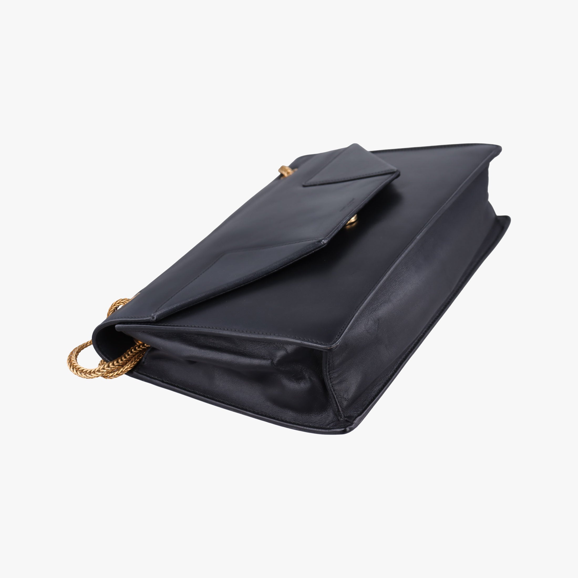 Pre-owned Yves Saint Laurent BETTY Black Leather 314515 shoulderbag | stylenewstar